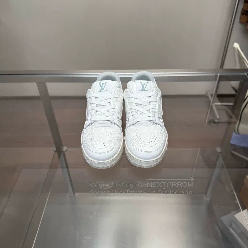 Louis Vuitton Louis Vuitton Trainer white cement shoes Size US 5 / EU 37 - 2 Thumbnail