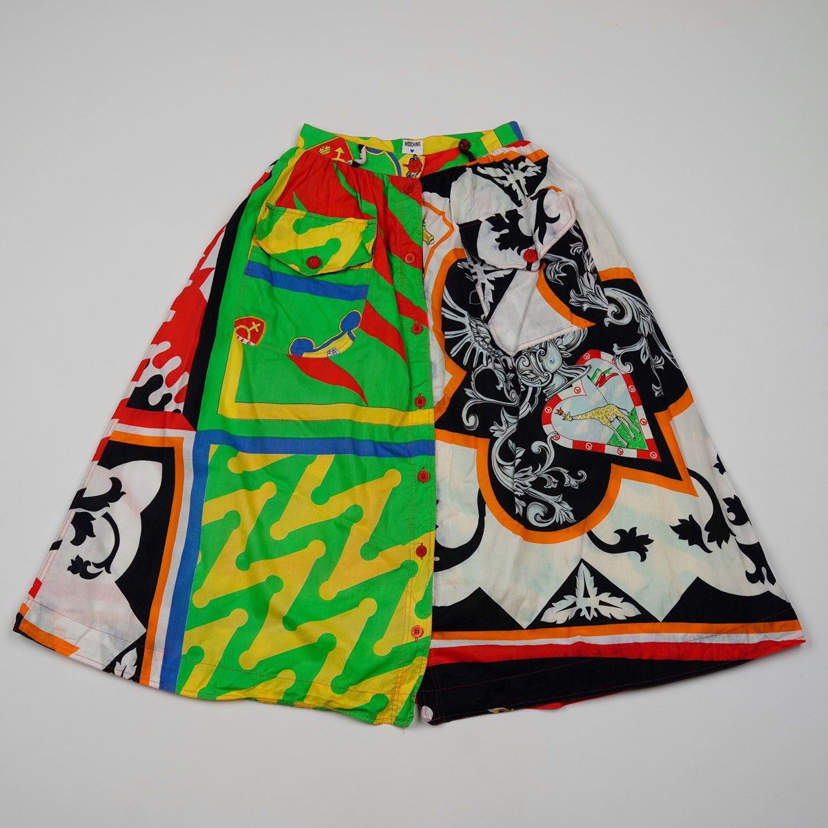 Moschino Moschino Jeans Vintage Full Printed Long Skirt Size 32" / US 10 / IT 46 - 2 Thumbnail