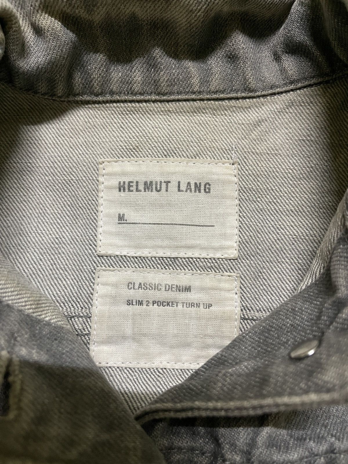 Helmut Lang Classic Denim Slim 2 Pocket Turn Up SS2004 Size US XXS / EU 40 - 20 Thumbnail