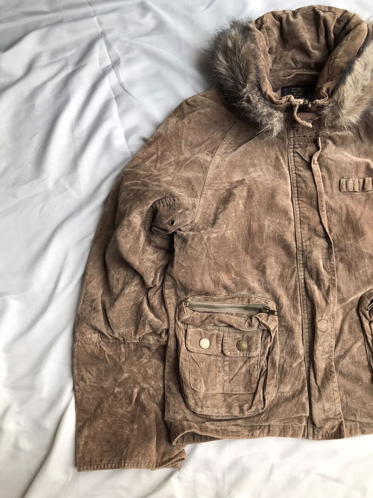 Japanese Brand Sweet Degrees Japan Velvet Tactical Jacket Size M / US 6-8 / IT 42-44 - 3 Thumbnail
