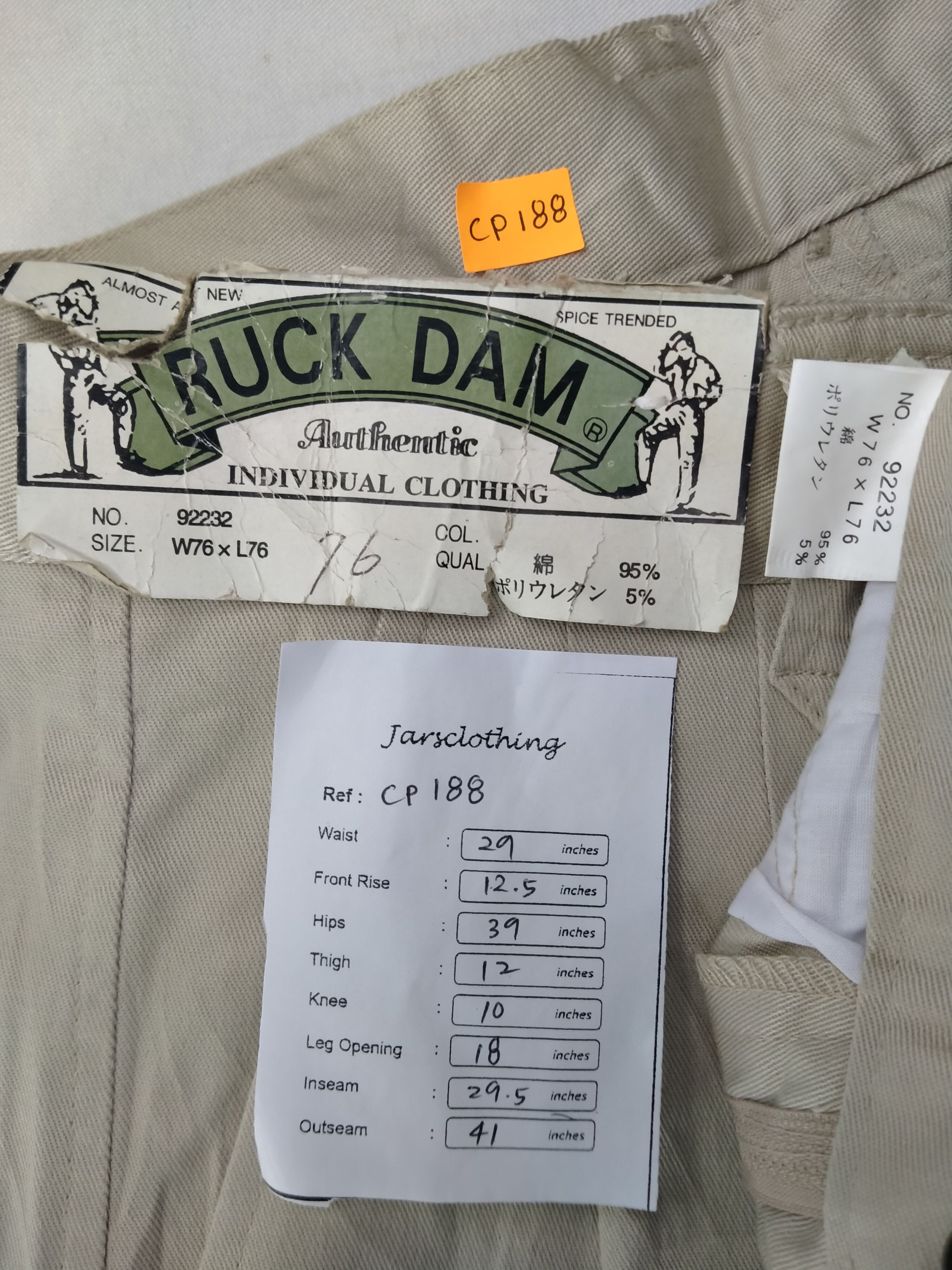 Japanese Brand Ruck Dam Japanese Brand Cargo Multi Pocket Pants CP188 Size US 29 - 7 Thumbnail