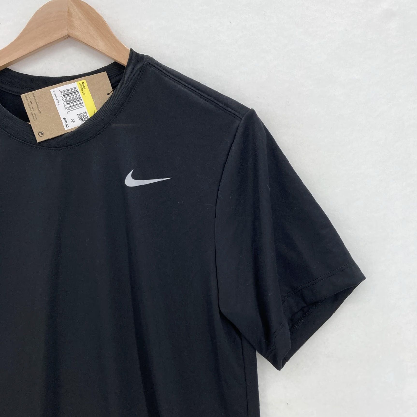 Nike Nike Dri-FIT Shirt Mens Small Black Short Sleeve Tee Training Gym Running Size US S / EU 44-46 / 1 - 2 Thumbnail