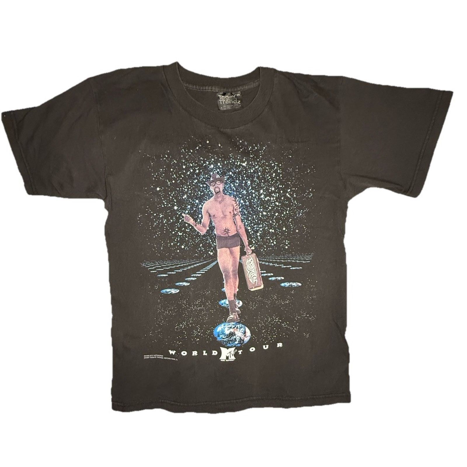 Mtv Dennis Rodman MTV World Tour Todays Trendz T-Shirt Medium Size US M / EU 48-50 / 2 - 1 Thumbnail