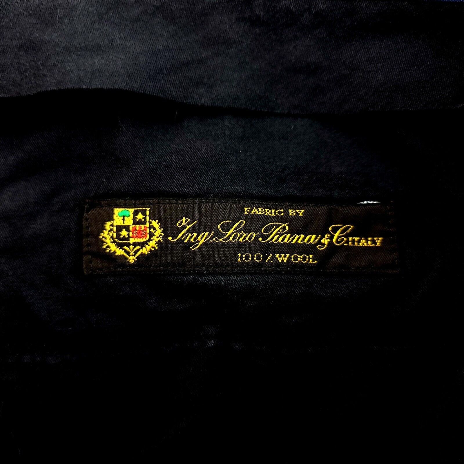 Brooks Brothers Brooks Brothers Loro Piana Wool Blue Pleated Cuffed Mid Rise Size 34S - 6 Thumbnail