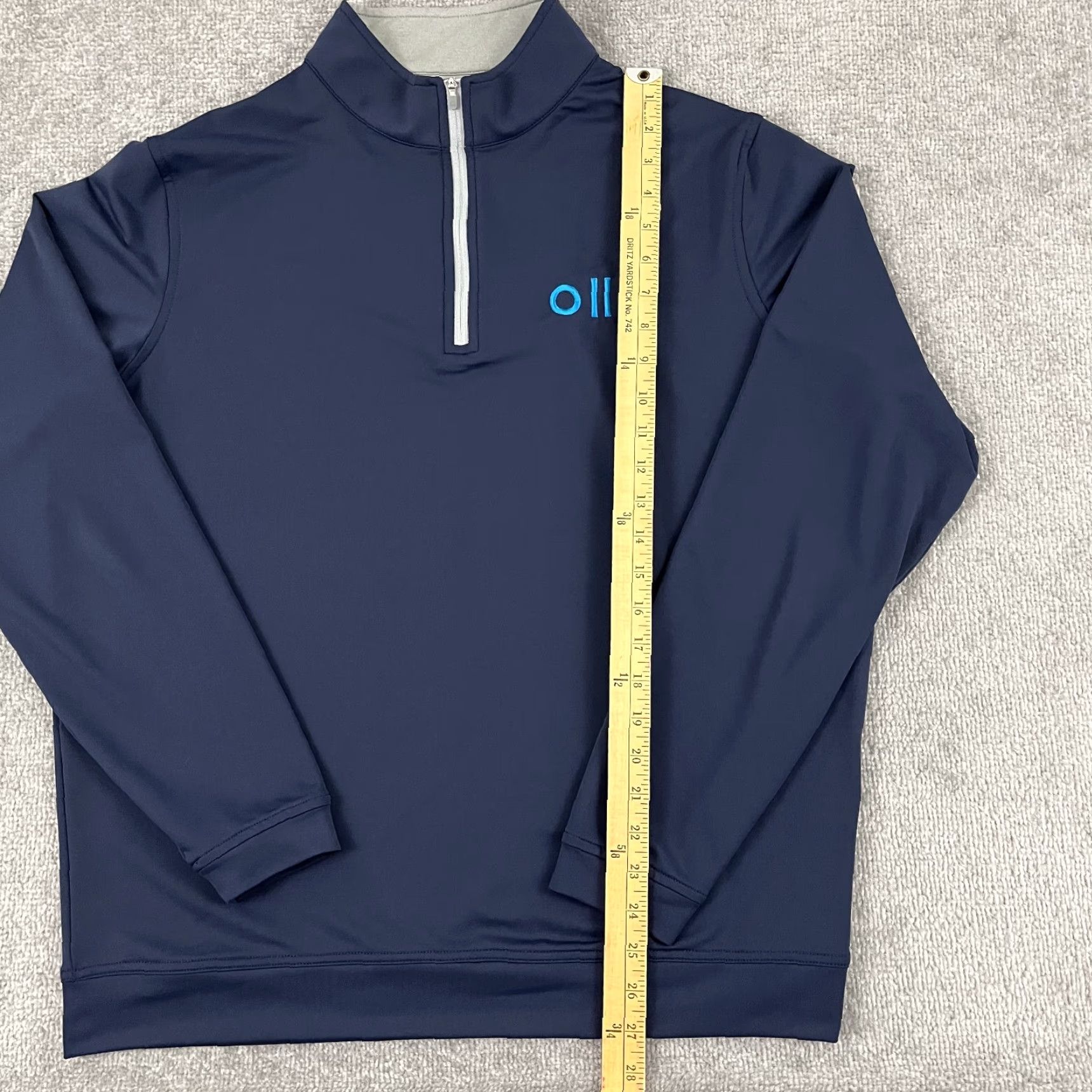 Peter Millar PETER MILLAR Pullover Mens Large Navy Blue 1/4 Zip Golf Preppy Size US L / EU 52-54 / 3 - 6 Thumbnail