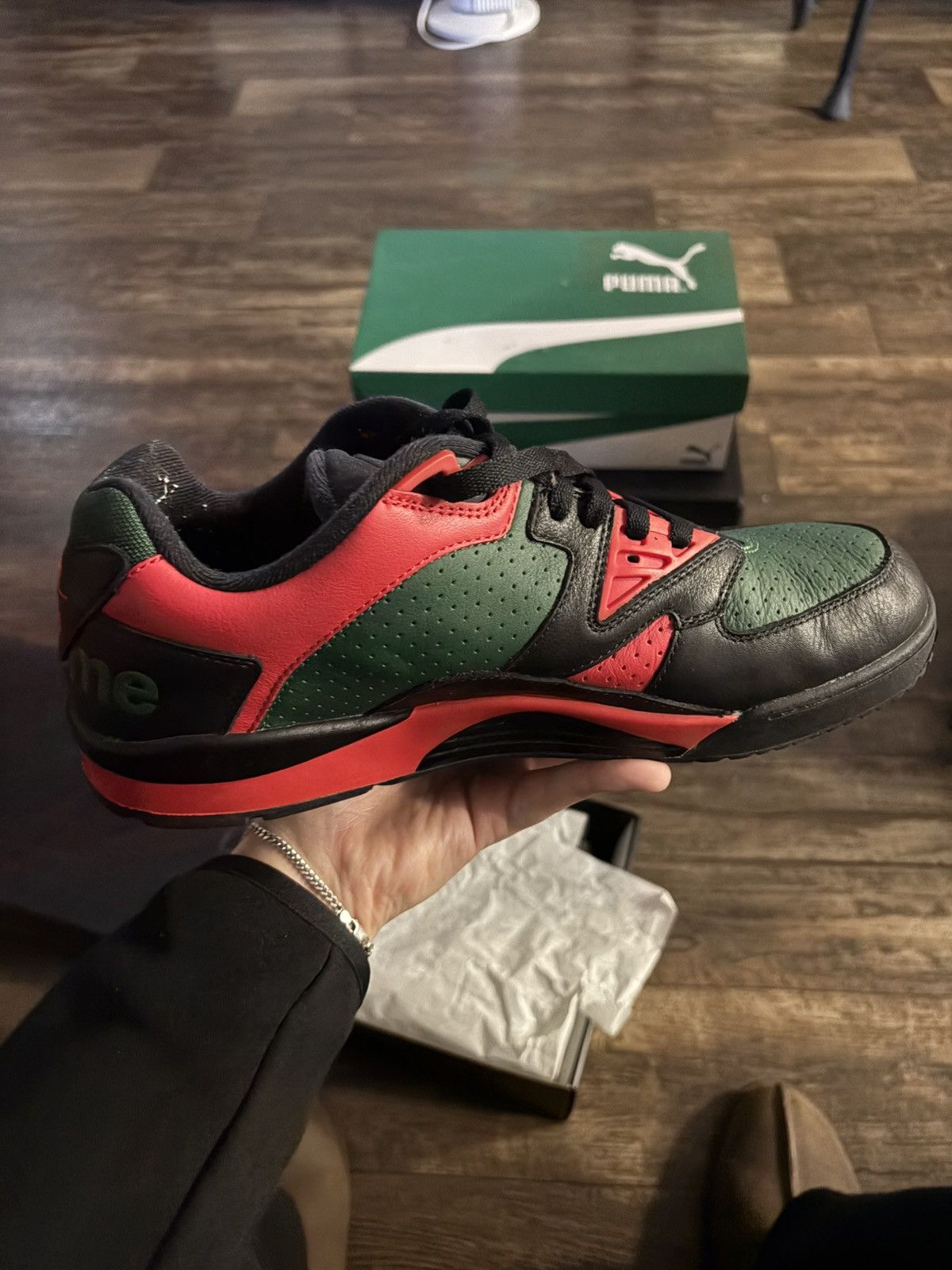 Nike Nike Supreme Air Cross Trainer 3 Low Black Gorge Green Size US 12 / EU 45 - 7 Thumbnail