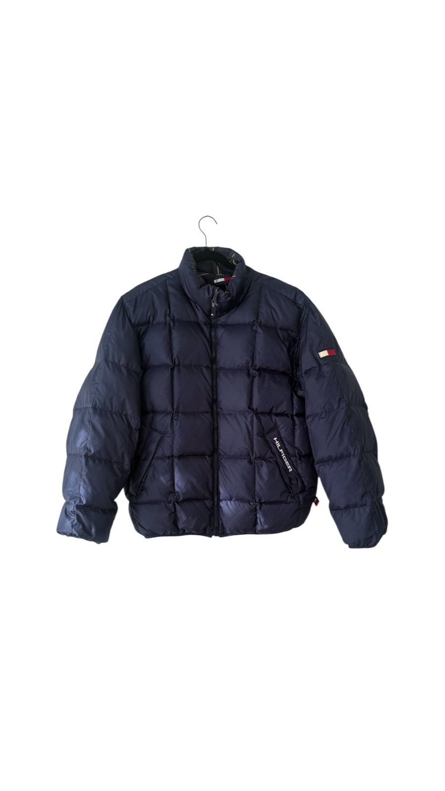 Tommy Hilfiger Tommy Hilfiger navy Plaid reversible puffer coat Size US M / EU 48-50 / 2 - 2 Thumbnail