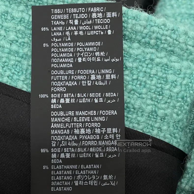Saint Laurent Paris Saint Laurent Paris Blue Wool Tweed Jacket Size S / US 4 / IT 40 - 5 Thumbnail