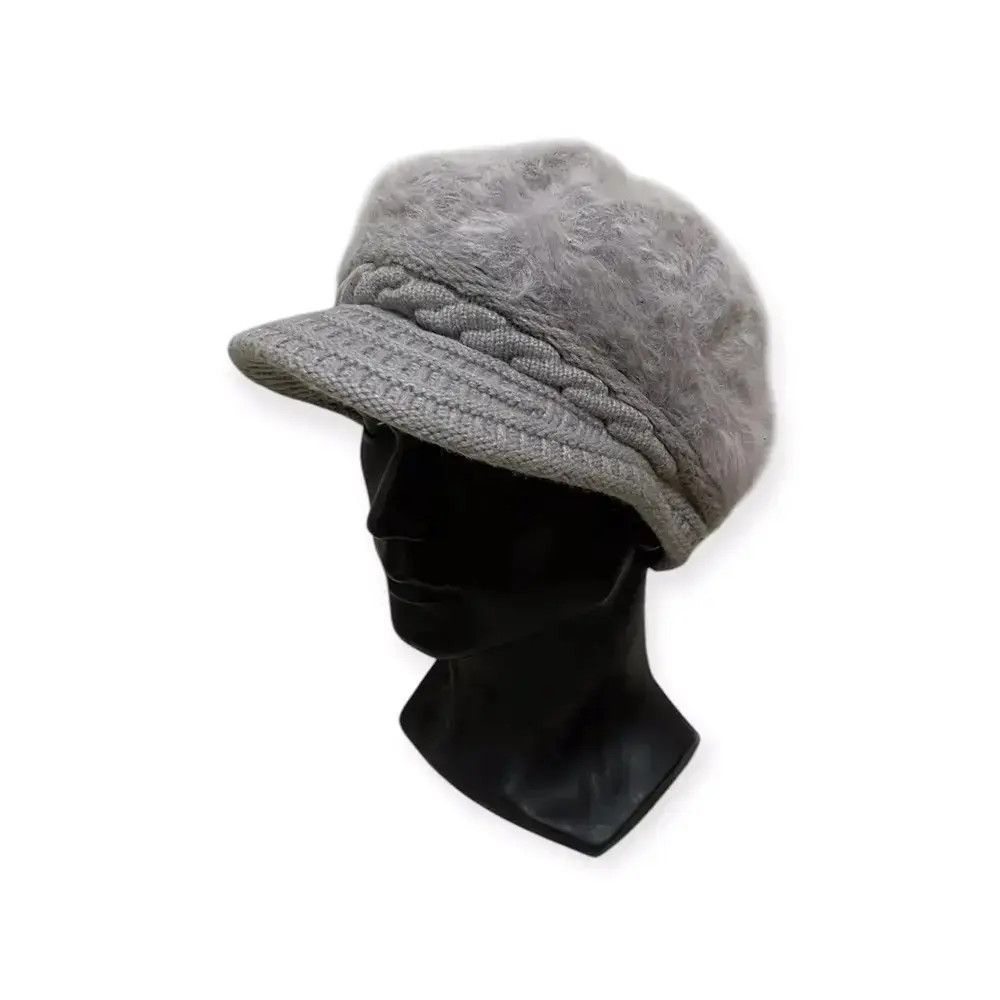 Japanese Brand Fur Fleece Visor Japanese Brand Beanie Hat Size ONE SIZE - 1 Thumbnail
