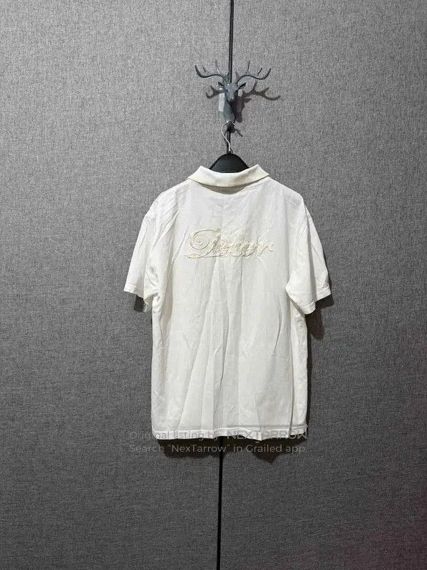 Other Dior Men's White Logo Embroidered Polo Shirt . Size US M / EU 48-50 / 2 - 2 Thumbnail