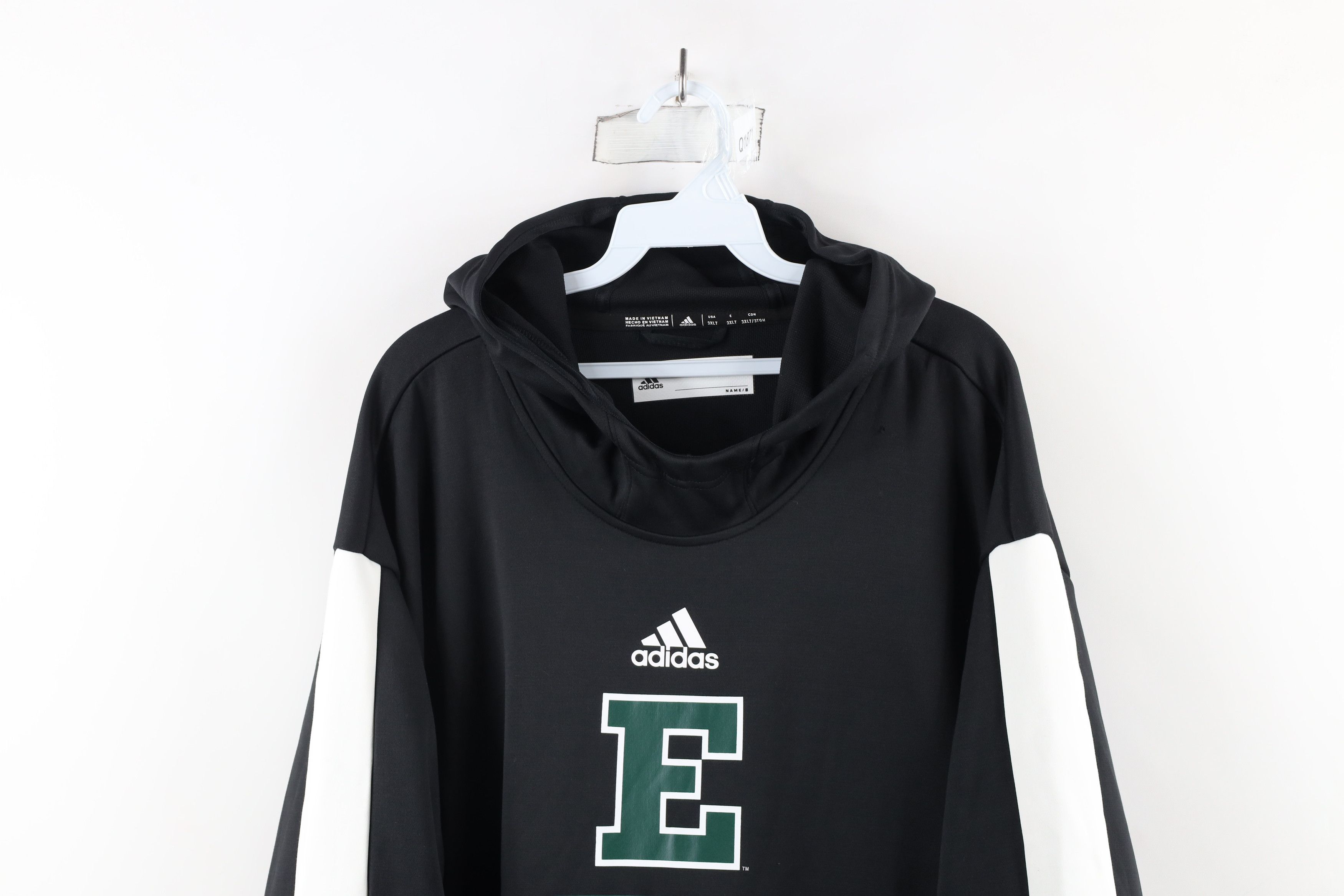 Adidas × Vintage Adidas Eastern Michigan University Football Hoodie Black Size US XXL / EU 58 / 5 - 2 Thumbnail