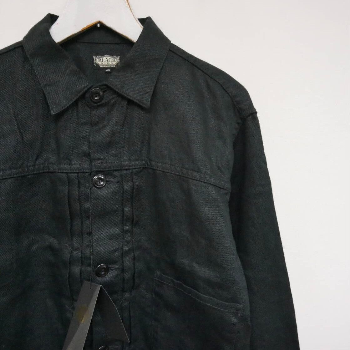 BLACK SIGN Black Sign Linen Twill Pleats Jacket Size US XXS / EU 40 - 1 Thumbnail
