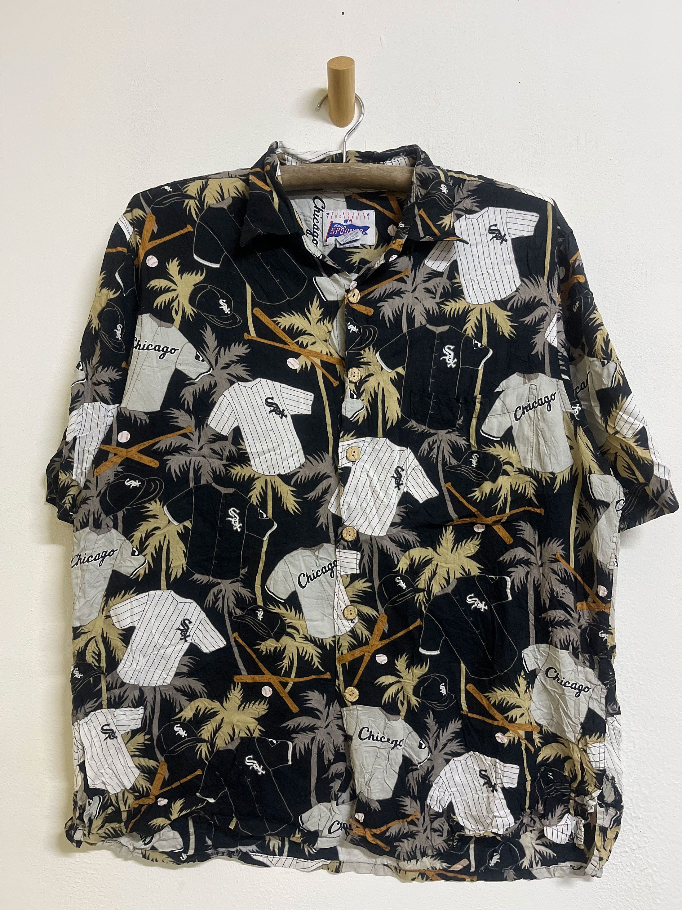 MLB Reyn Spooner Chicago Sox Short Sleeve Hawaii Hawaiian Size US L / EU 52-54 / 3 - 1 Thumbnail