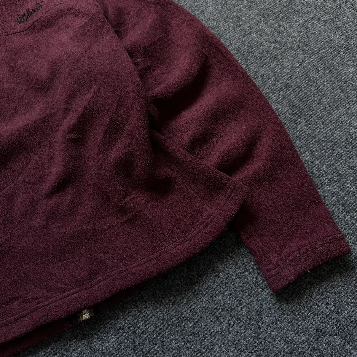Jack Wolfskin VTG Women’s Fleece Jacket Size L Burgundy Zip Sweater Size L / US 10 / IT 46 - 12 Thumbnail