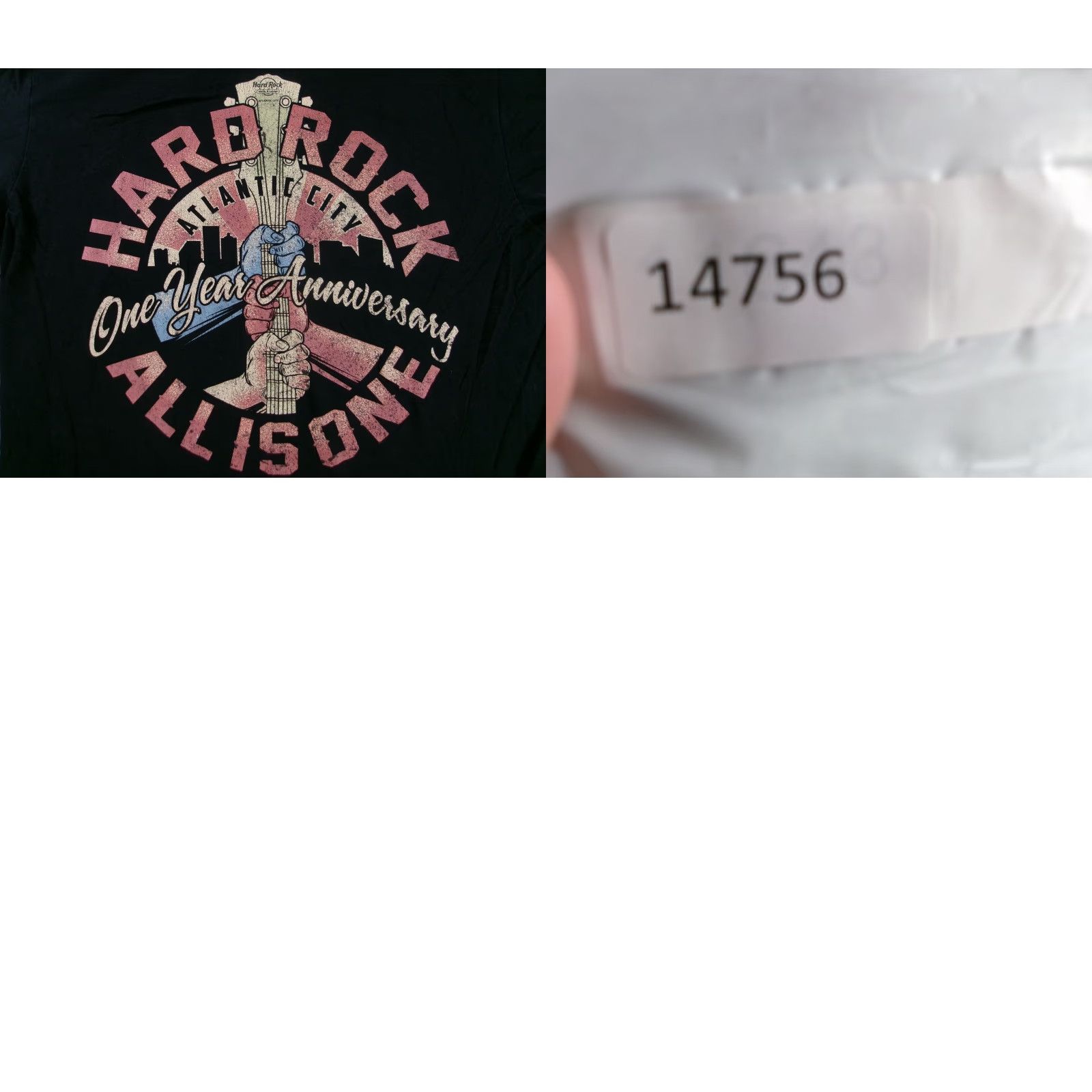 Hard Rock Cafe VINTAGE Hard Rock Shirt Men M Black Graphic Tee 1 Year Anniversary Back Print Size US M / EU 48-50 / 2 - 8 Thumbnail