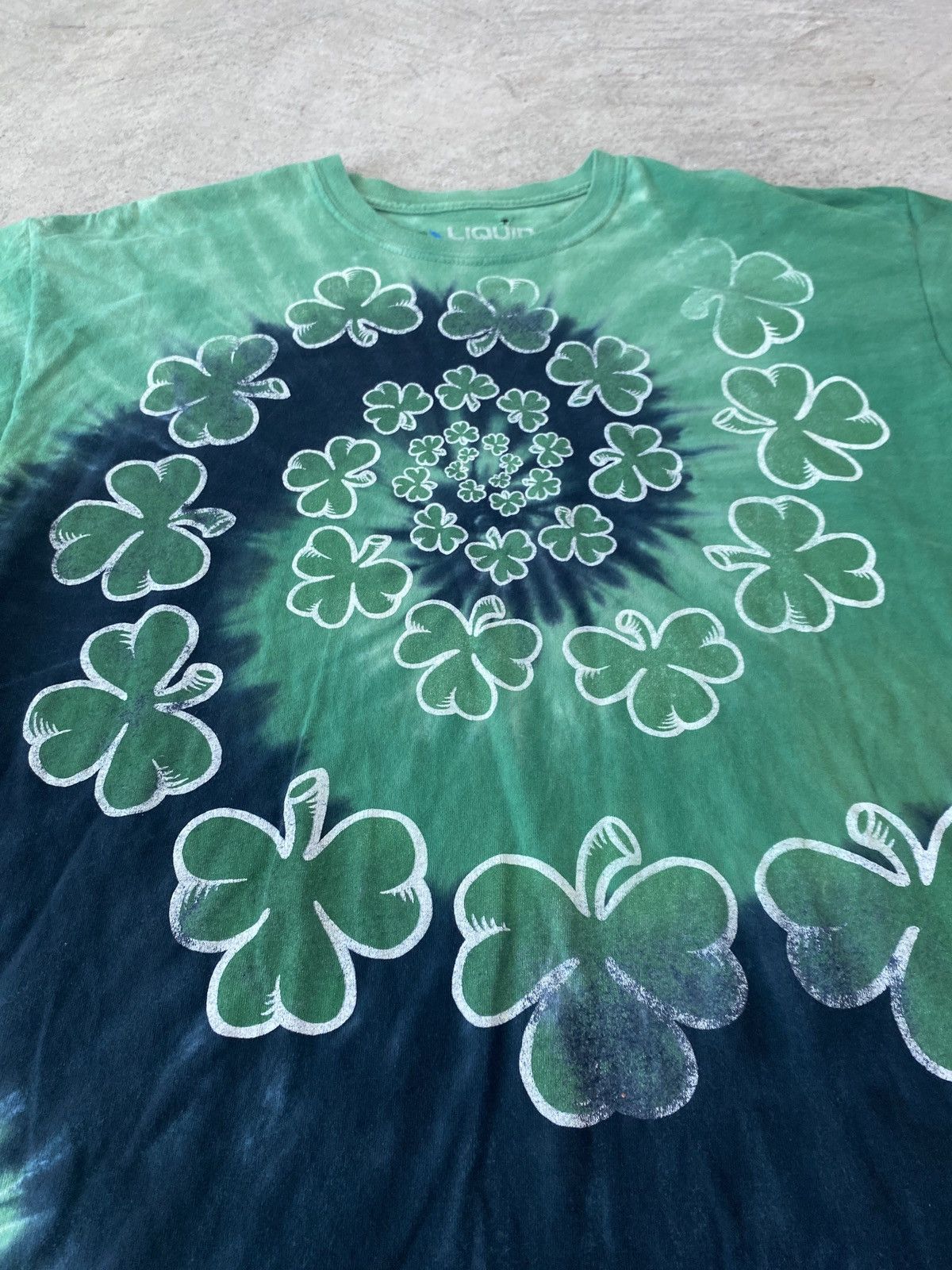 Liquid Blue Liquid Blue Shamrock Spiral Tye Dye TShirt Size US XL / EU 56 / 4 - 3 Thumbnail