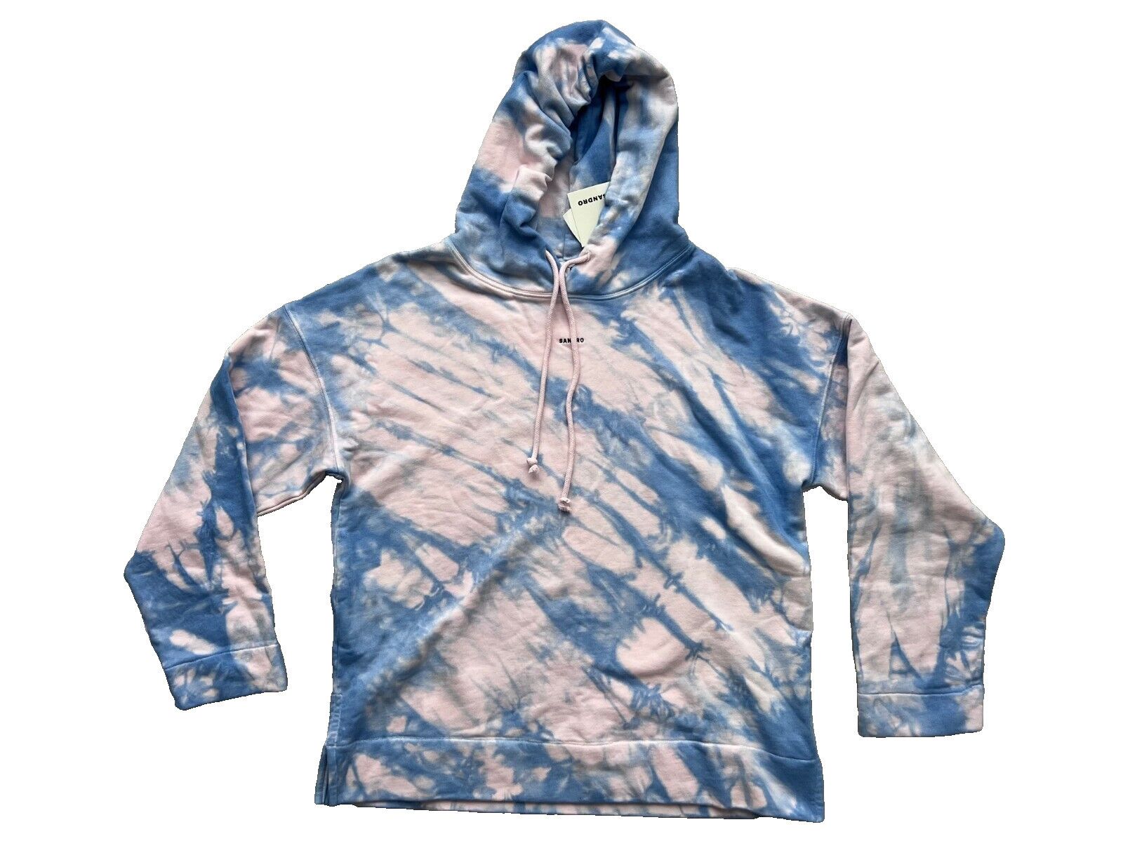 Sandro Sandro Tie Dye Cotton Hoodie Blue / Pink ( S ) Size US S / EU 44-46 / 1 - 3 Thumbnail
