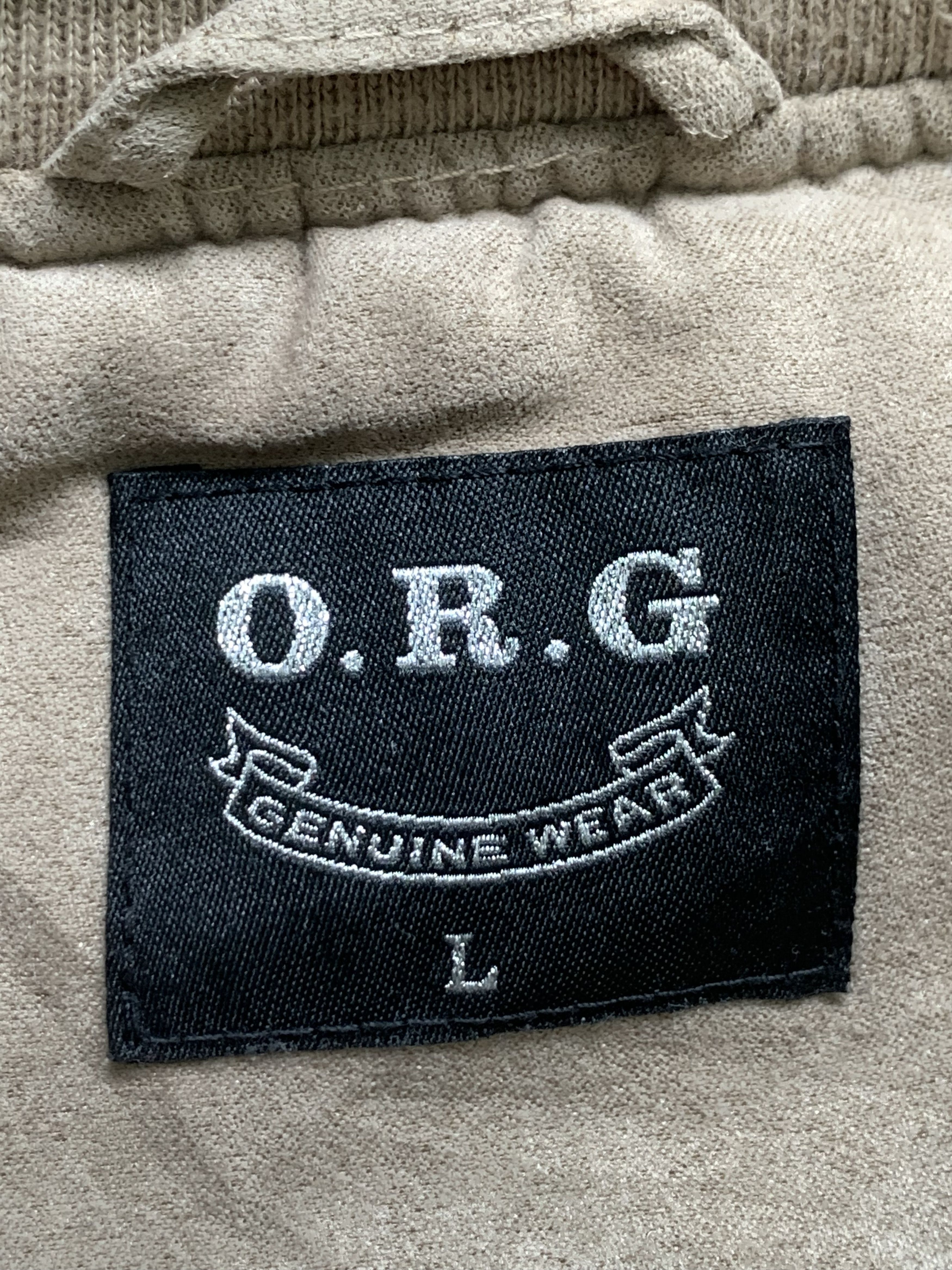 Japanese Brand Rare Design Vintage O.R.G Genuine Wear Bombers Jacket Size US L / EU 52-54 / 3 - 4 Thumbnail