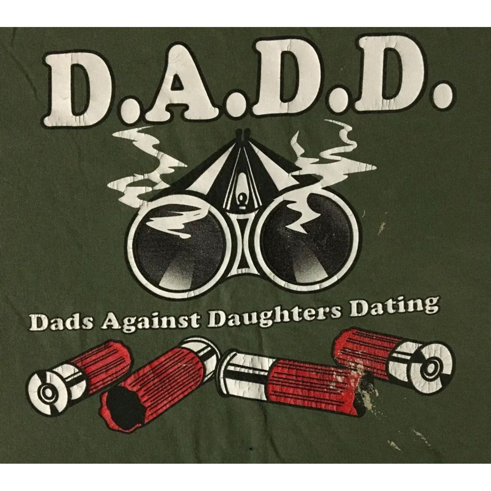 Vintage VINTAGE DADD Dads Against Daughters Dating Shirt M Funny Joke Grunge 90s Green Mens Size US M / EU 48-50 / 2 - 2 Thumbnail