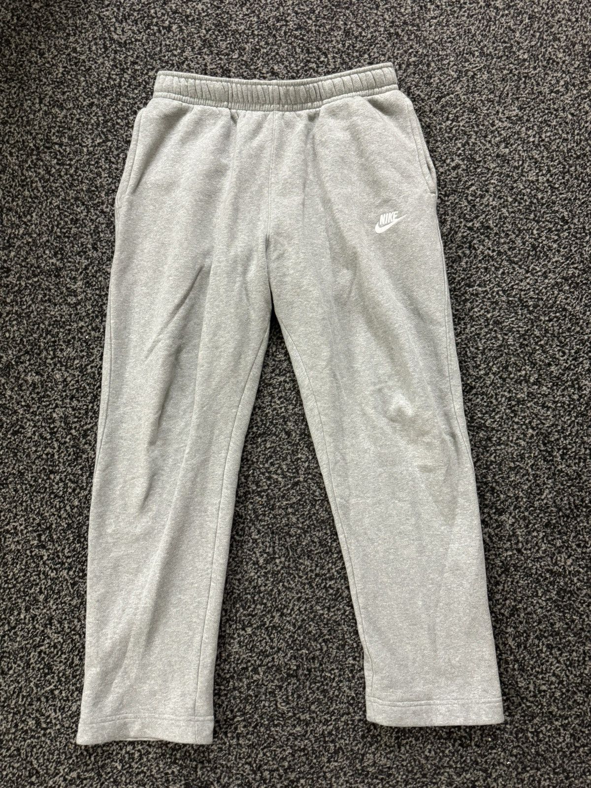 Pre-owned Nike Straight Sweatpants In Grey