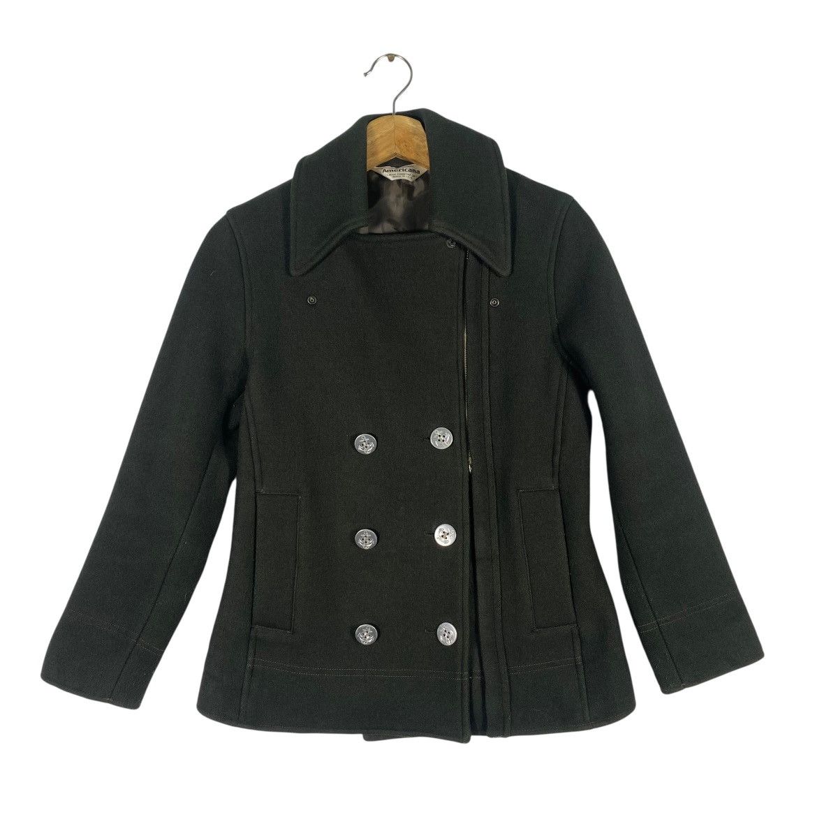 Vintage Americana Union Made Wool Button/Zipper Jacket S