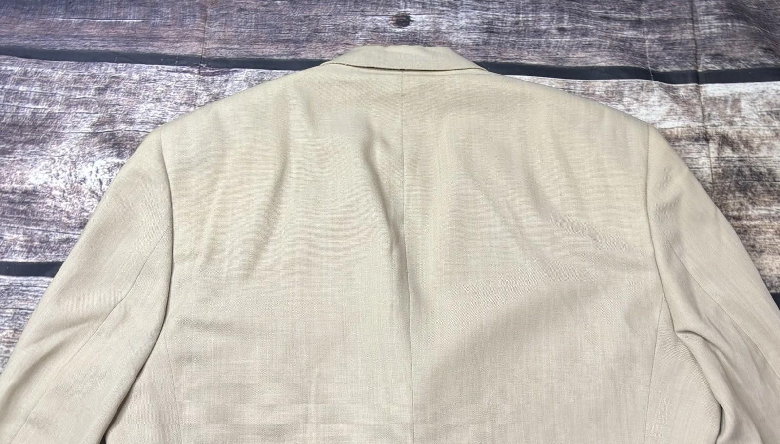 Burberry Burberry Blazer Jacket Mens 40L Beige Wool Sports Jacket Size 40L - 7 Thumbnail