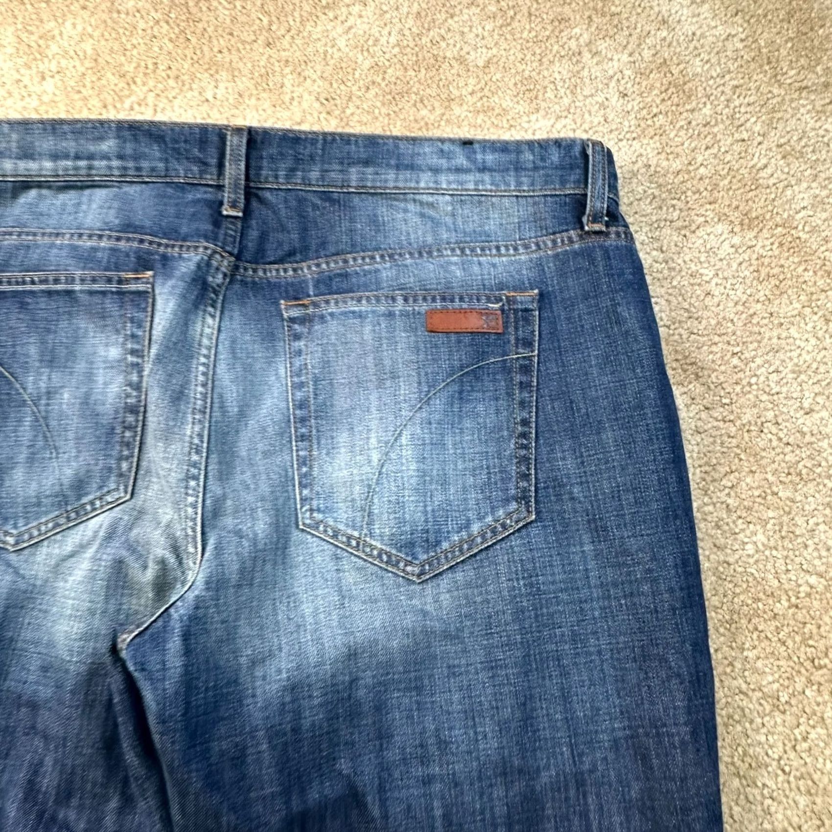Vintage Joe's Jeans The Rebel Straight Leg Jeans Men 40x34 Blue Denim Jeans Regular Distressed 5-Pocket Denim Wash Dark Comfort Stretch N/A Size US 40 / EU 56 - 6 Thumbnail