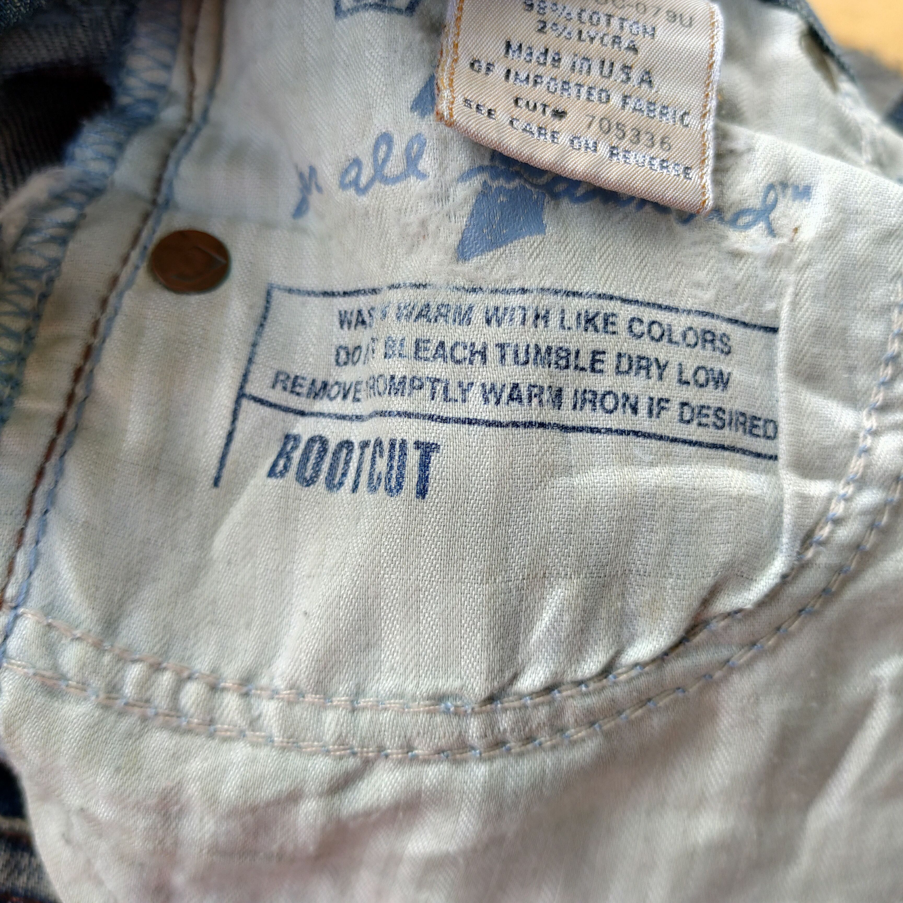 7 For All Mankind BOOTCUT 7 FOR ALL RIPPED FADED JEANS DENIM PANTS Size US 26 / EU 42 - 13 Thumbnail