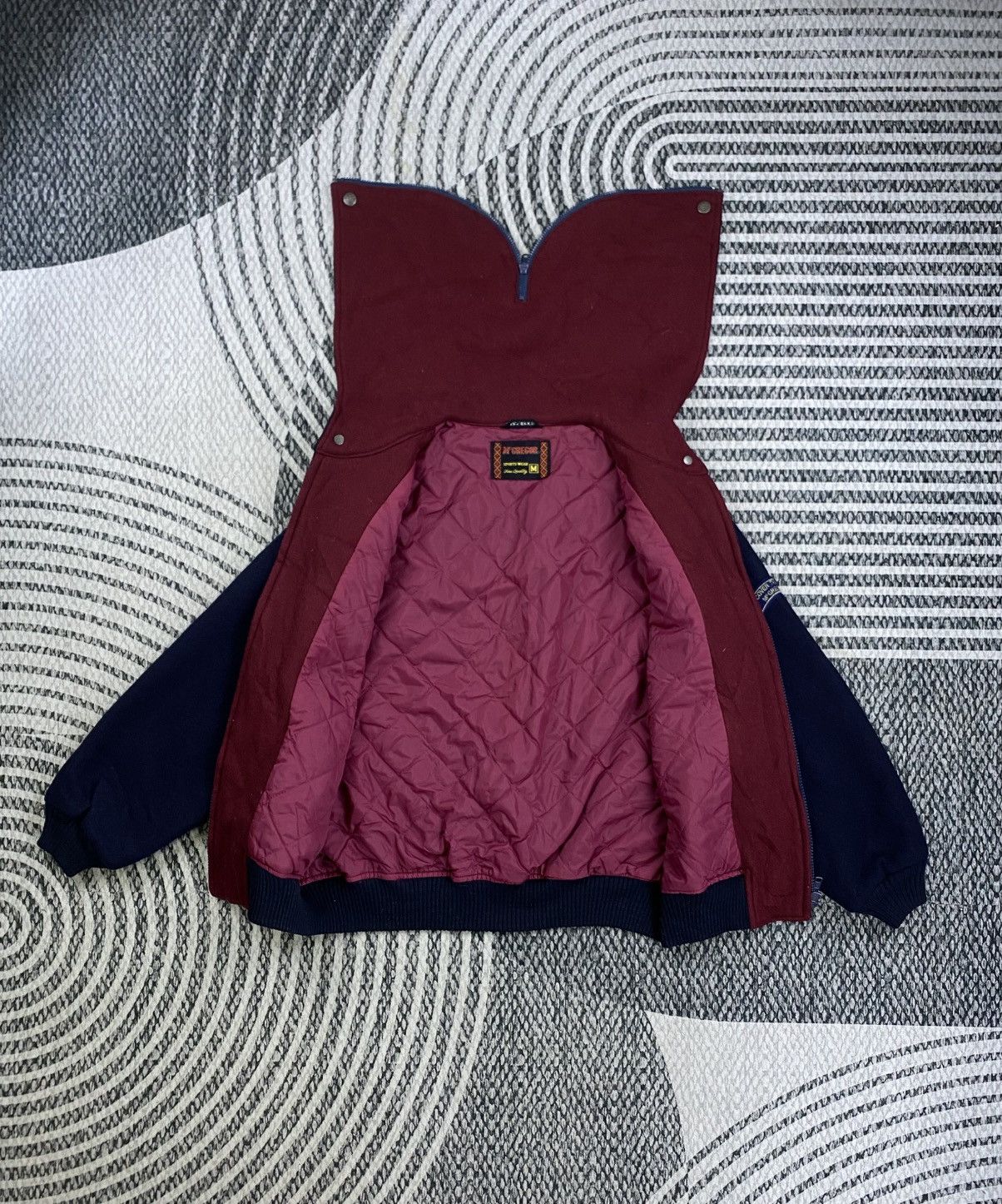 McGregor Vtg McGregor Hybrid Hooded Wool Jacket Size US M / EU 48-50 / 2 - 6 Thumbnail