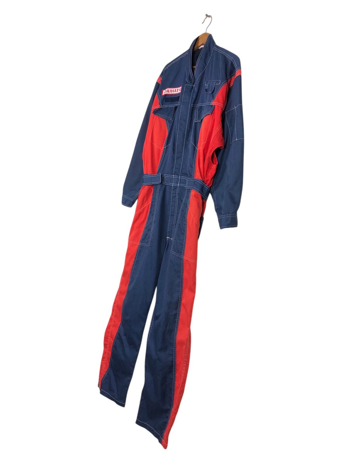 Japanese Brand 📌Vintage Coverall Worker Racing Daihatsu JDM Big Logo Size US 38 / EU 54 - 3 Thumbnail