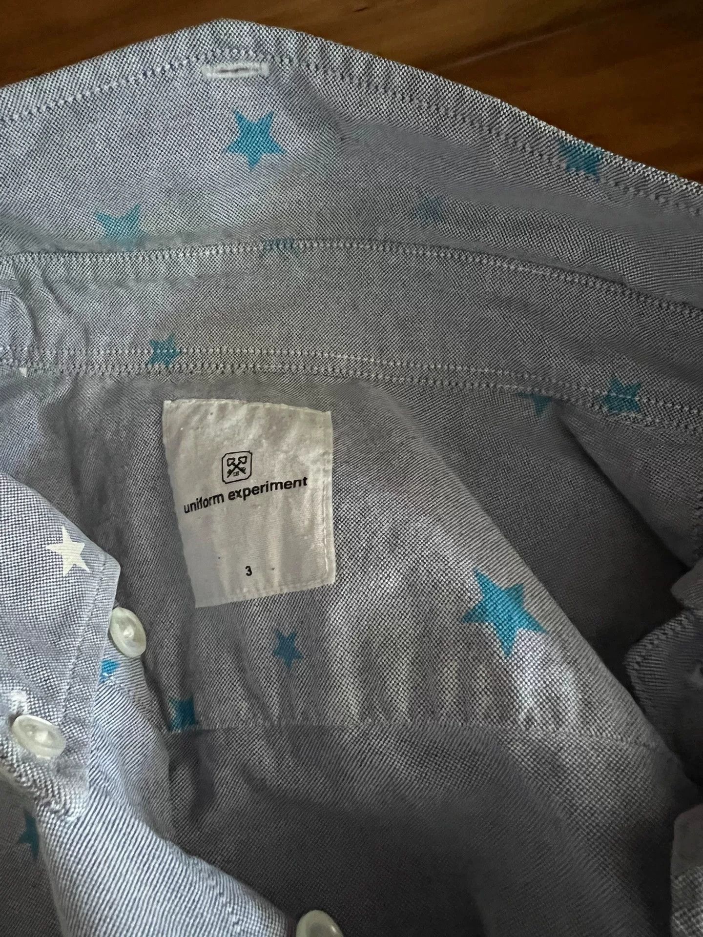 Sophnet. Sophnet Gray Star Cotton Shirt Size US L / EU 52-54 / 3 - 7 Thumbnail