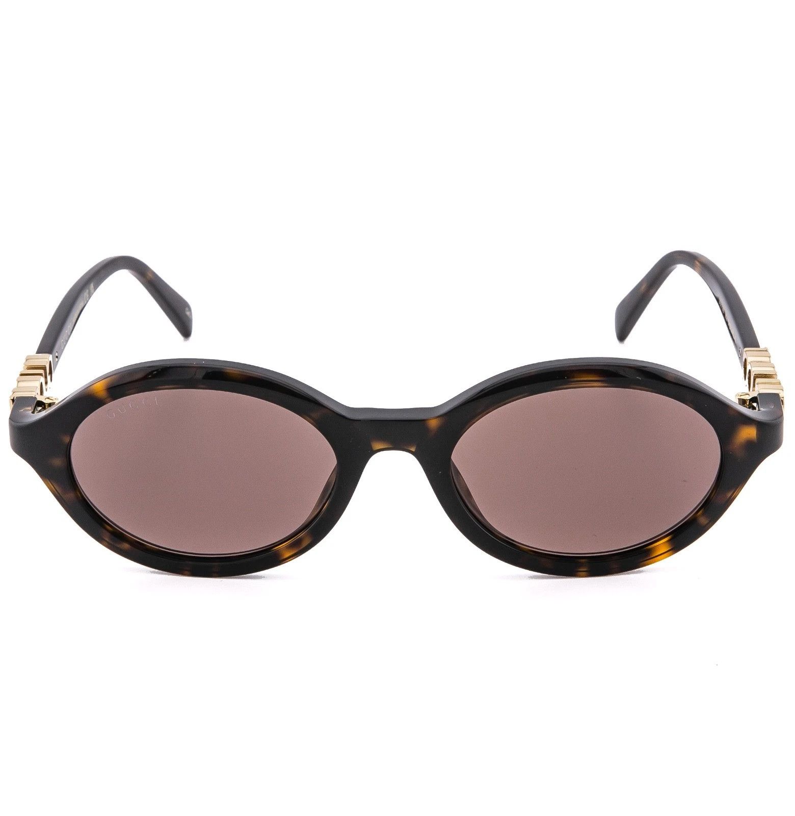 Gucci GUCCI 2153 Gg2153S Brown Oval Narrow Logo Sunglasses 002 Size ONE SIZE - 4 Thumbnail