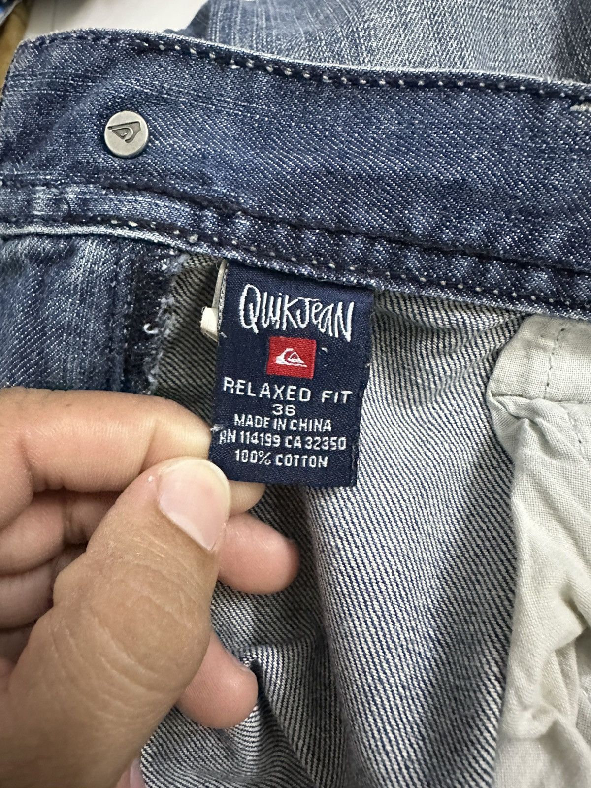 Rick Owens 2000s Quiksilver Embroidered Jeans Y2K Goa Lgb Jnco Style Size US 36 / EU 52 - 11 Thumbnail