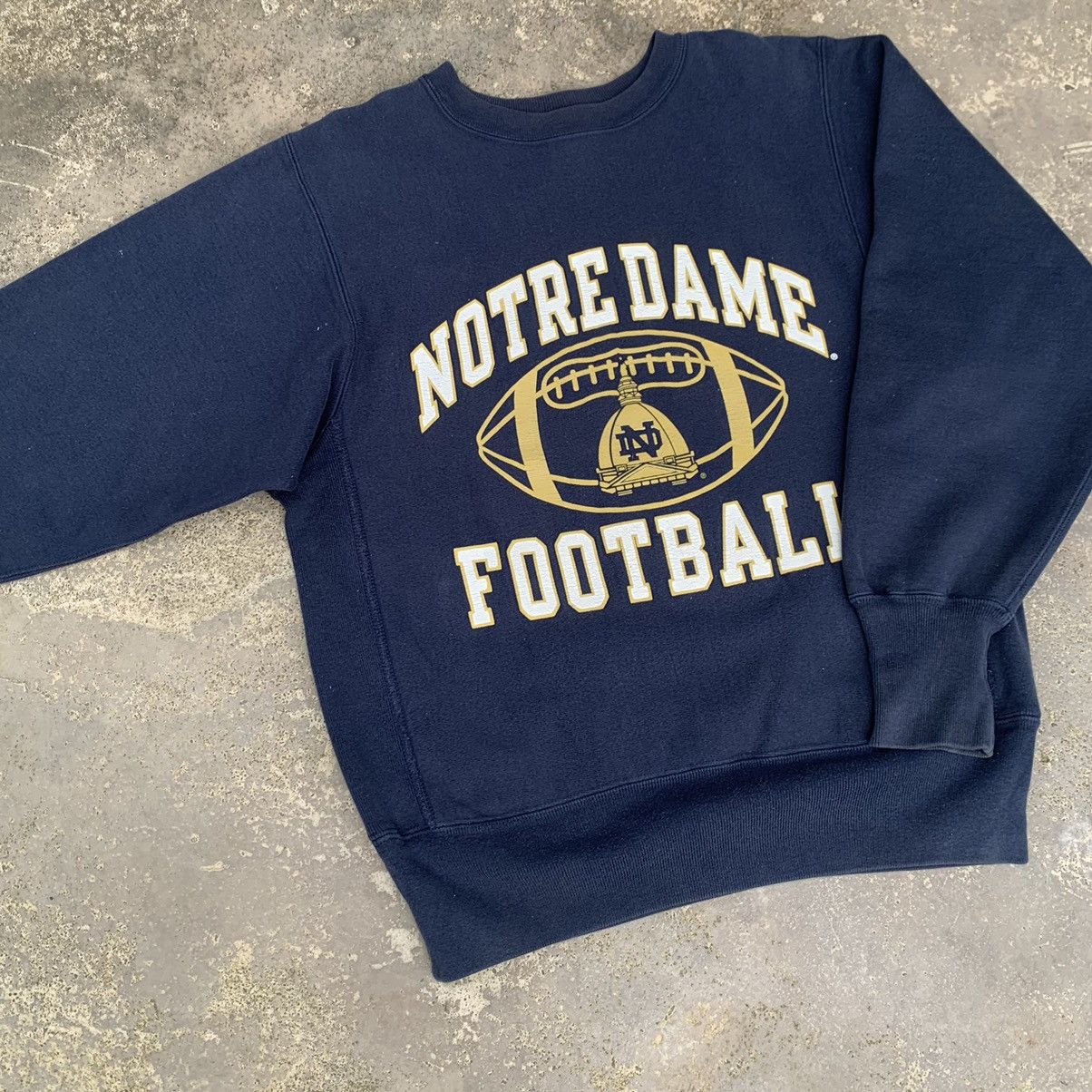 Champion Vintage 90s Champion Reverse Weave Notre Dame Football Size US M / EU 48-50 / 2 - 4 Thumbnail