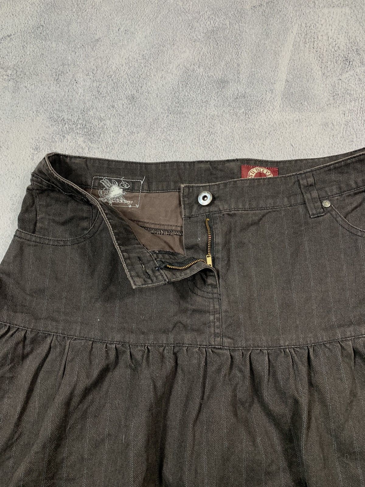 Vintage Vintage Y2K Japanese flared mini skirt streetwear size M Size 32" / US 10 / IT 46 - 4 Thumbnail
