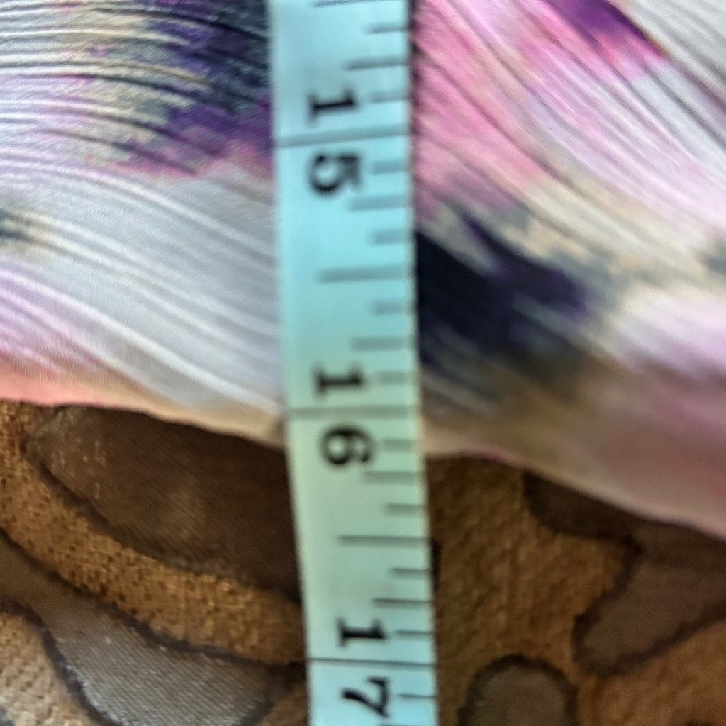 DKNY Women's DKNY Dress Size 4 White Purple Floral Print Size S / US 4 / IT 40 - 12 Thumbnail