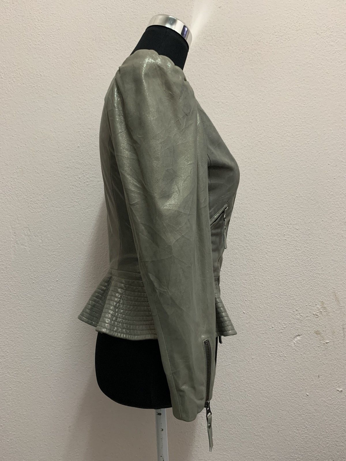 Japanese Brand FLAMMEUM Metalic Leather Jacket Size S / US 4 / IT 40 - 5 Thumbnail