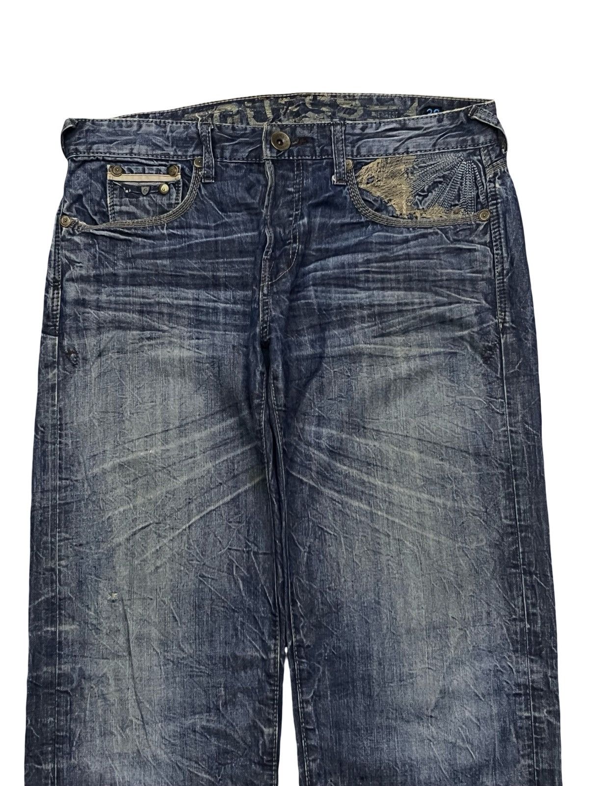 Guess Vintage GUESS Rebel Stretching Denim Jeans Made in USA W37 Size US 37 - 4 Thumbnail