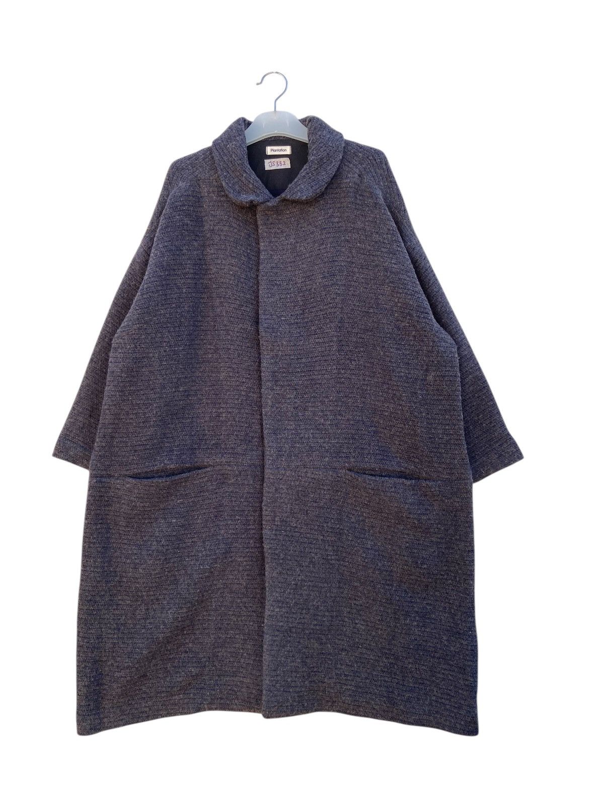 Issey Miyake Plantation Issey Miyake Oversized Wool Blend Cocoon Coat m Size US M / EU 48-50 / 2 - 1 Thumbnail