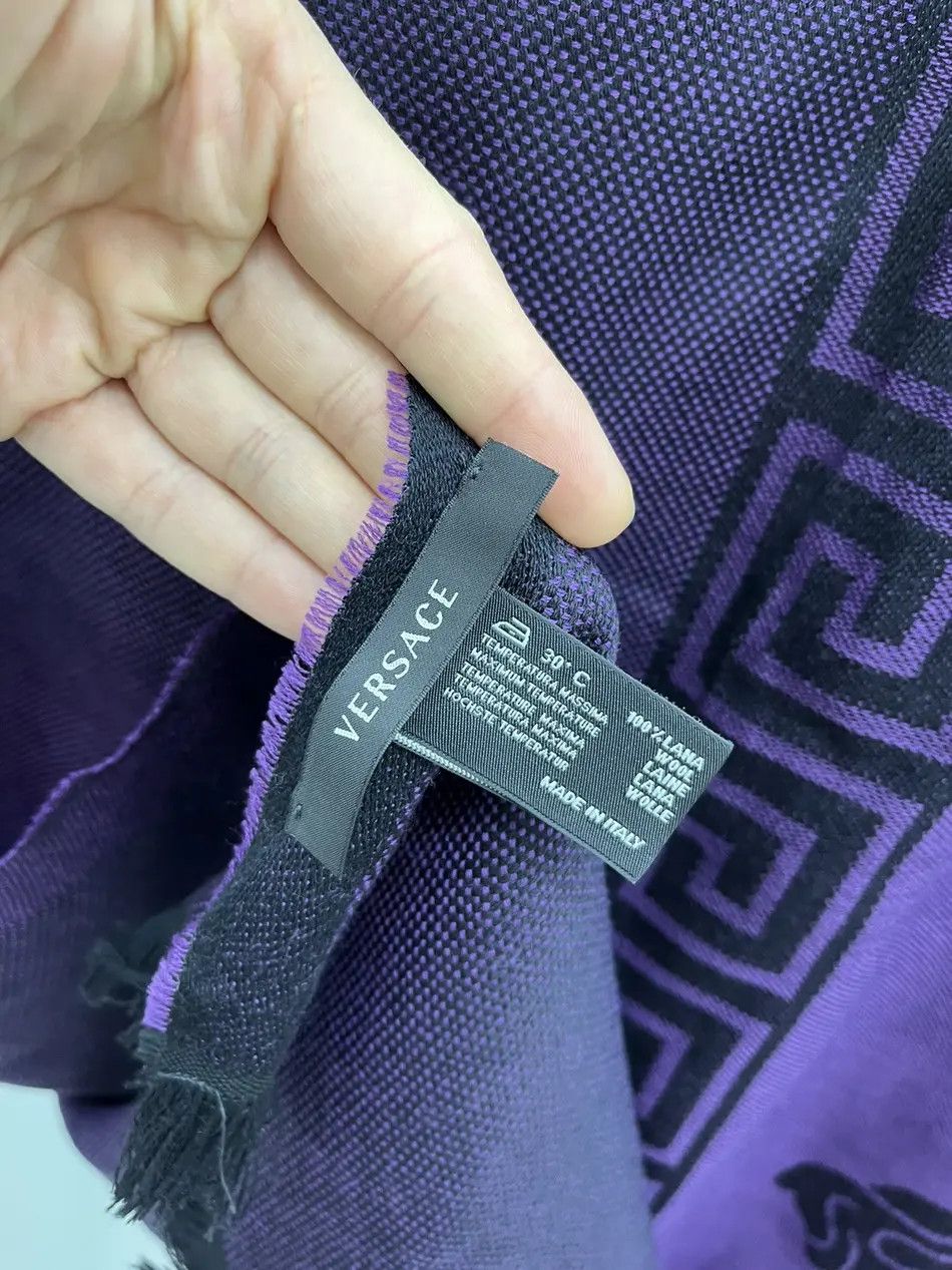 Versace Versace Lana Wool Big Medusa Logo Scarf Size ONE SIZE - 4 Thumbnail