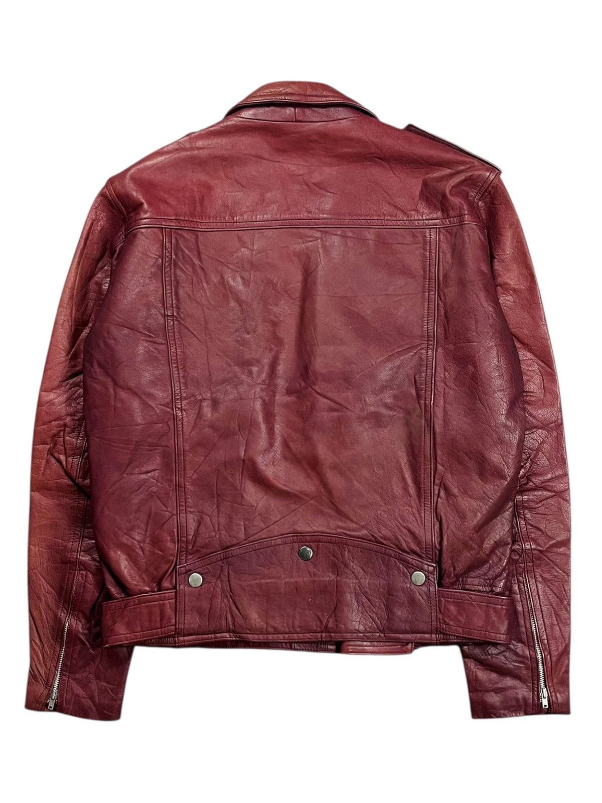 Ekam "SAMPLE" ERD Style Red Wine Leather Jacket Size US M / EU 48-50 / 2 - 4 Thumbnail