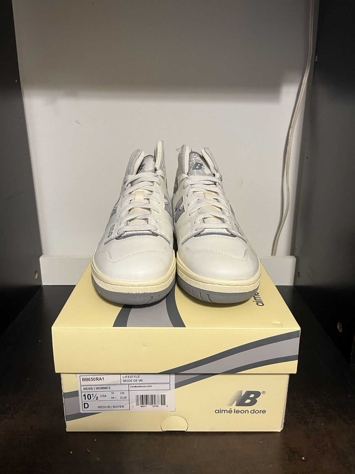 New Balance New Balance 650R Aime Leon Dore White Grey Men’s BB650RA1 Size US 10.5 / EU 43-44 - 5 Thumbnail
