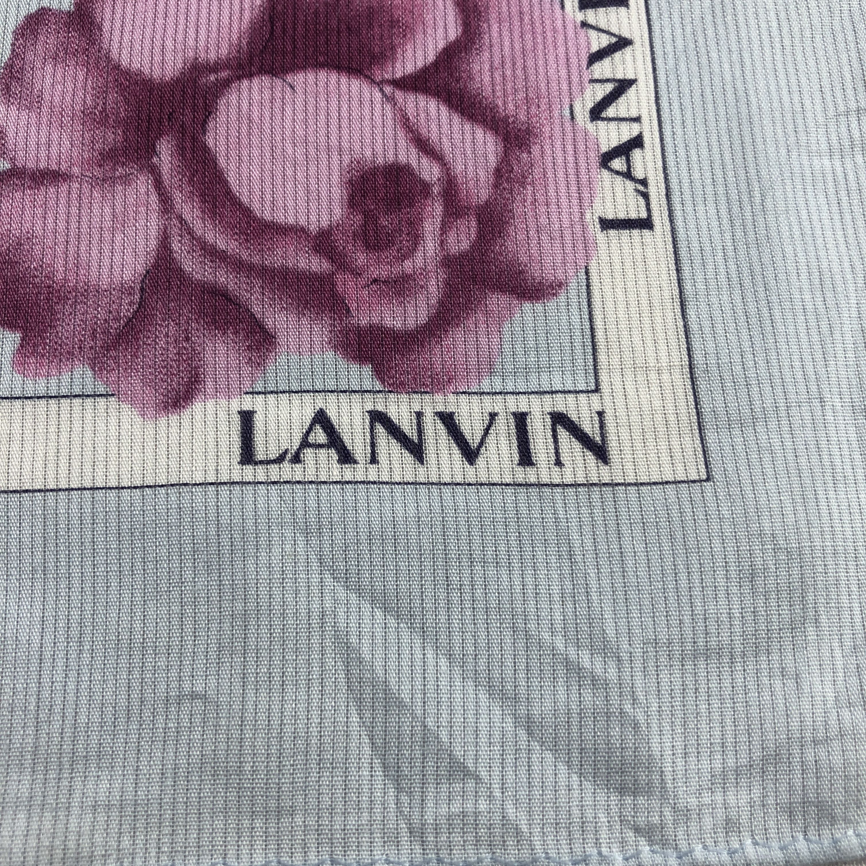 Lanvin × Vintage Lanvin Handkerchief Neckerchief Bandana H2539 Size ONE SIZE - 3 Thumbnail