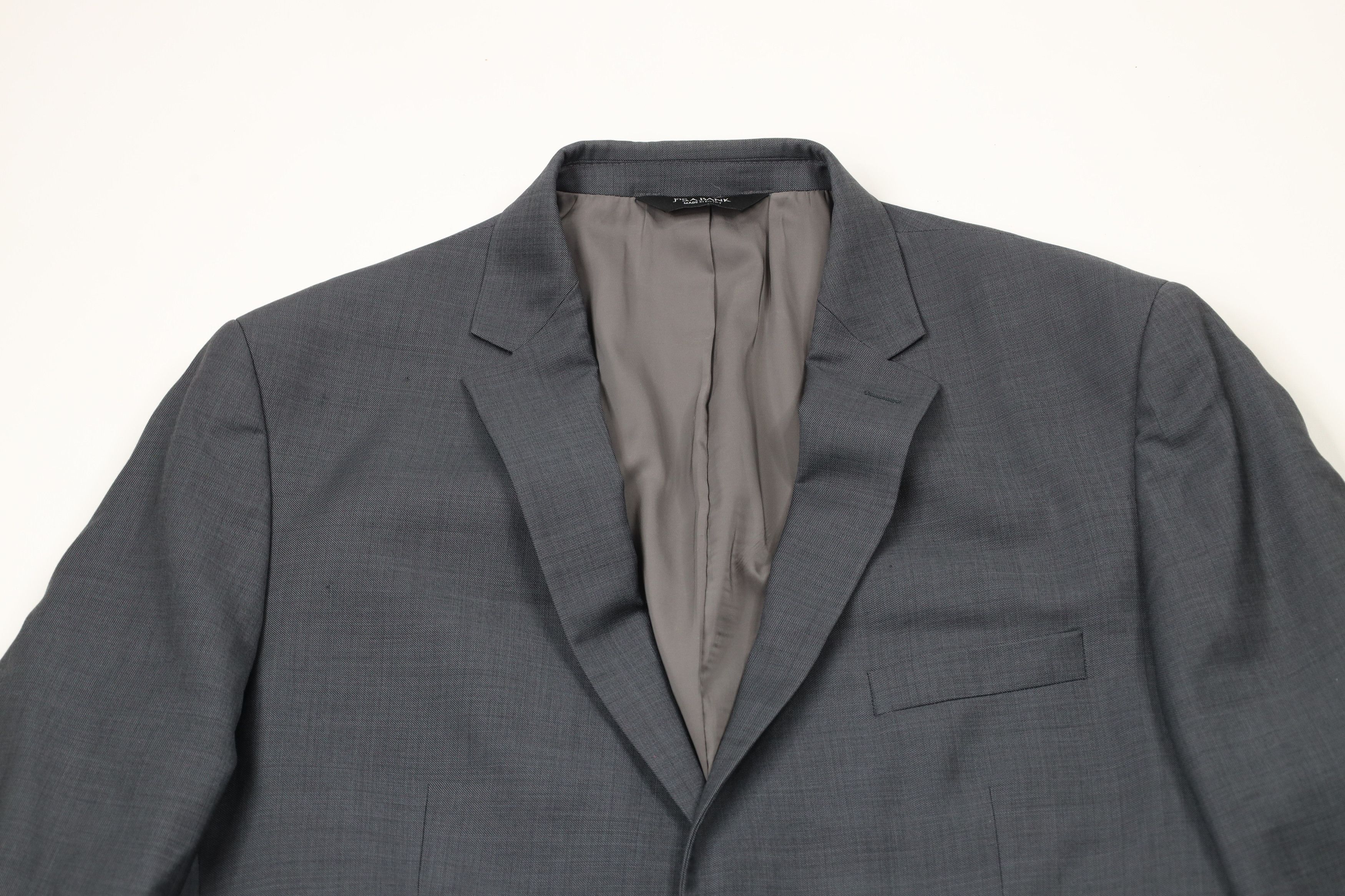 Vintage Jos A Bank Tailored Fit Wool 2 Piece Suit Wedding Suit Size 46R - 4 Thumbnail