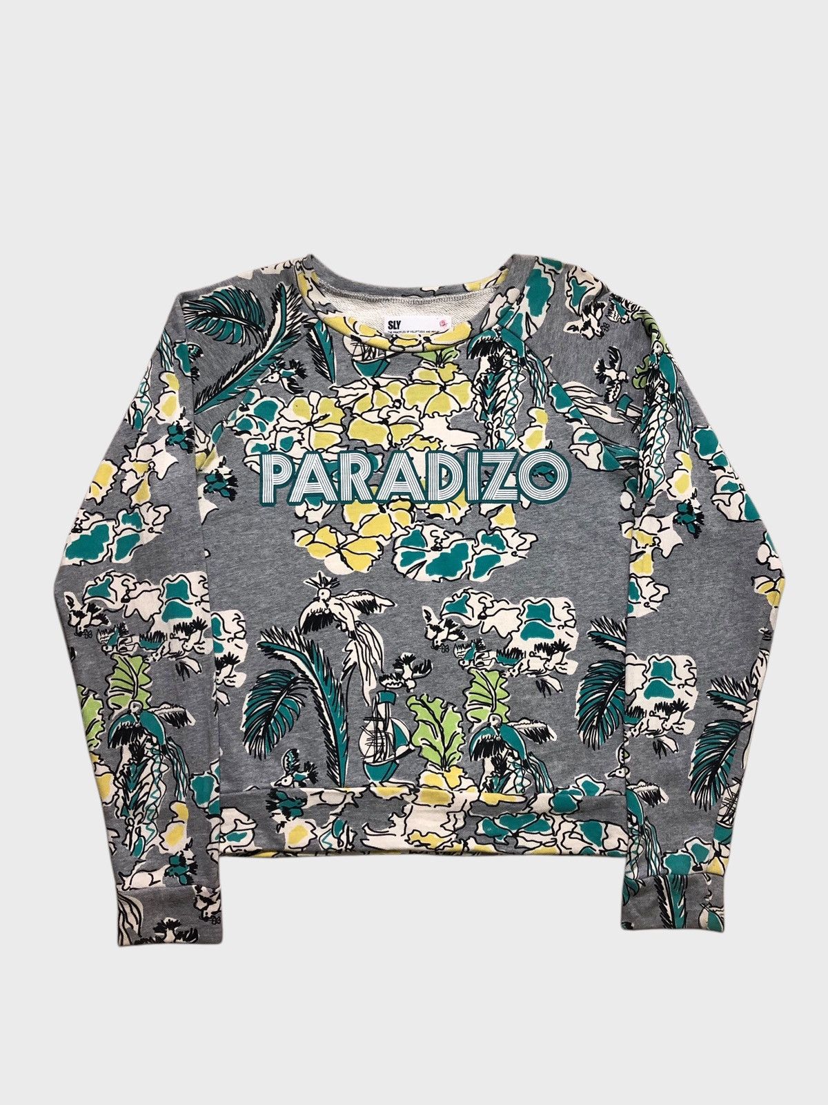 Japanese Brand × Vintage Vintage Sly Paradizo Full Print Sweatshirt Size US M / EU 48-50 / 2 - 1 Thumbnail