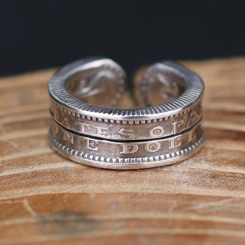 Japanese Brand × Jewelry × Vintage Retro Coin Ring Size ONE SIZE - 3 Thumbnail