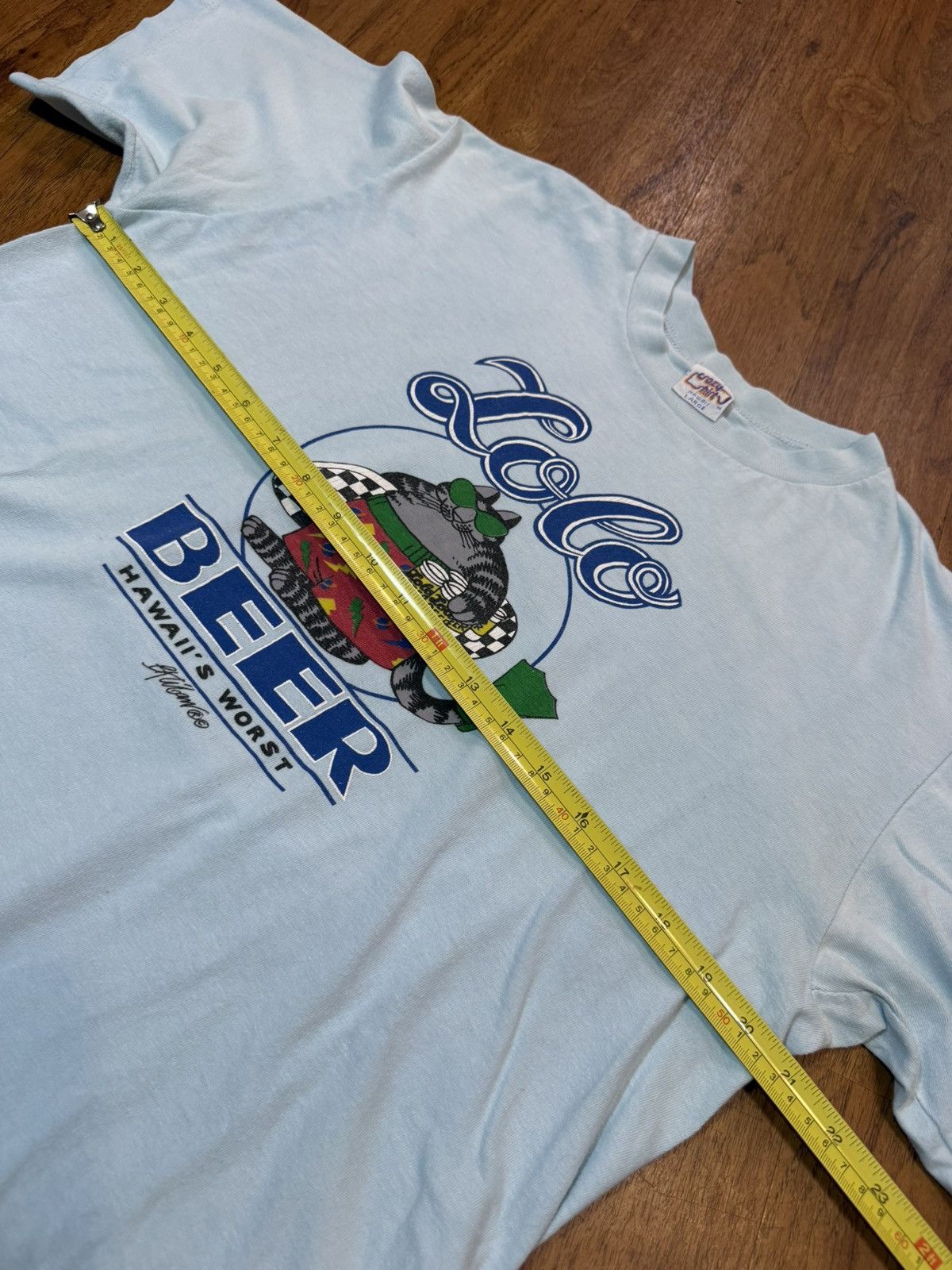 Other Vintage 80’s LOLO BEER Hawaii Kliban Cat Shirt Surf Shirt Size US L / EU 52-54 / 3 - 6 Thumbnail