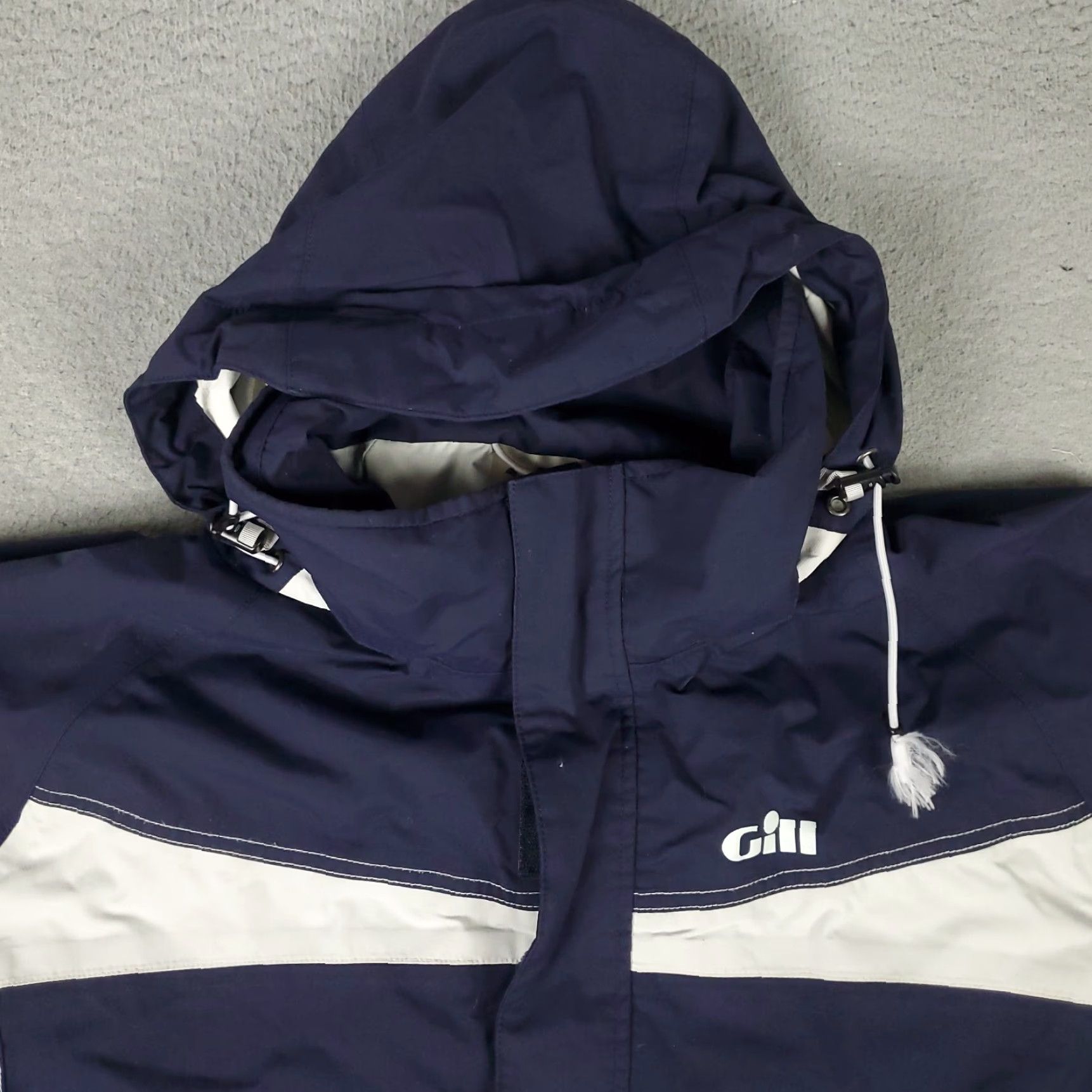 G-III G-III Men's XL Blue Nylon Long Full Zip Windbreaker Hoodie Jacket Size US XL / EU 56 / 4 - 2 Thumbnail