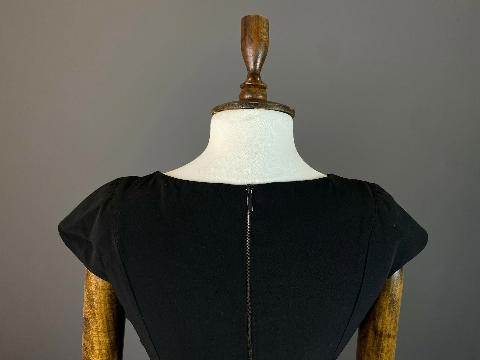 Designer Weekend Max Mara Black A-Line Knee Lenght Dress Size 6 Size M / US 6-8 / IT 42-44 - 5 Thumbnail
