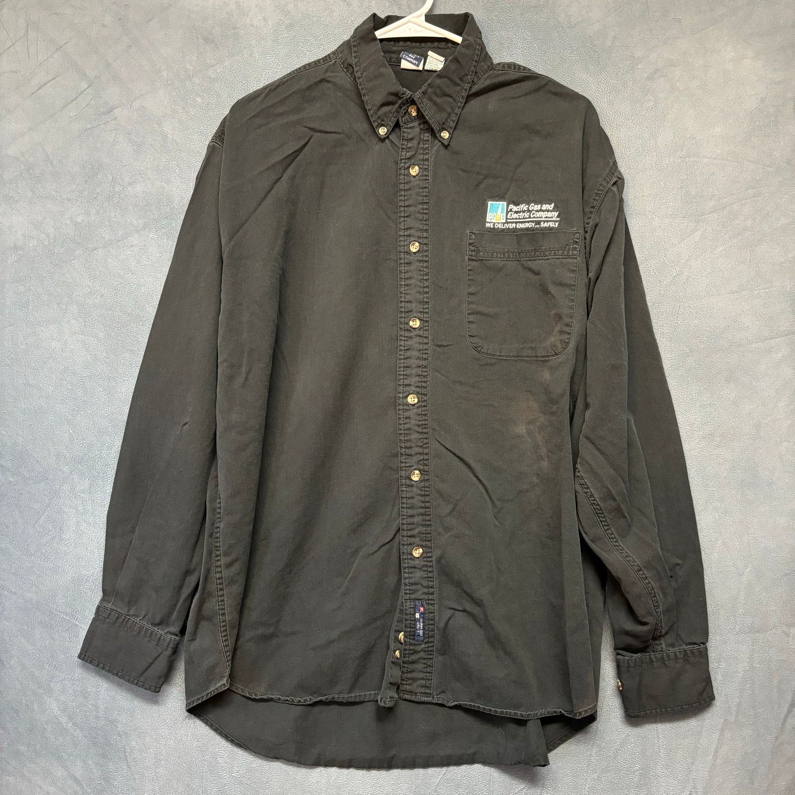 Other Vintage Port & Company PG&E Shirt Utility Button Down XL Size US XL / EU 56 / 4 - 1 Thumbnail